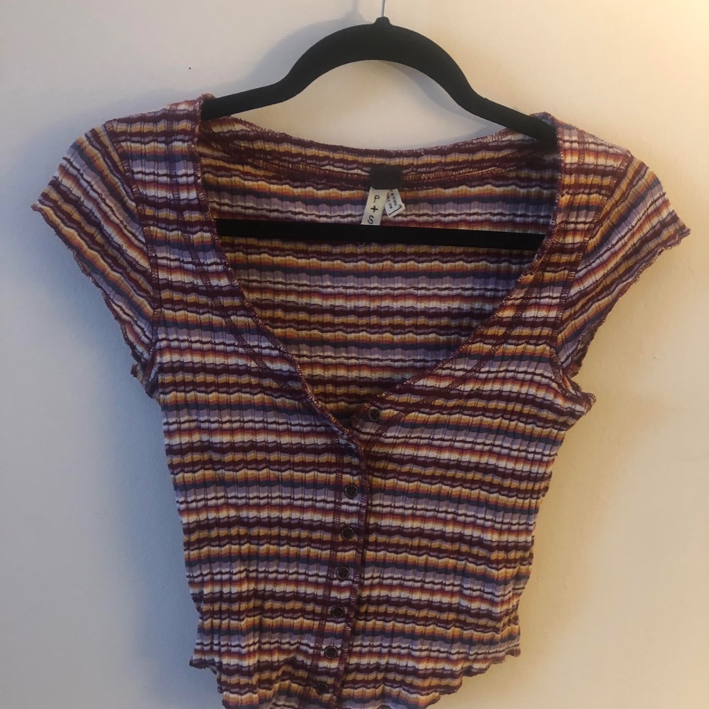 Free People Short Sleeve Top